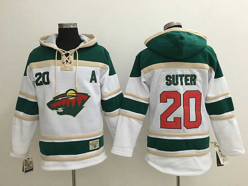 Minnesota Wild #20 Ryan Suter White Sawyer Hooded Sweatshirt Stitched NHL Jersey,We sell and wholesale Minnesota Wild #20 Ryan Suter White Sawyer Hooded Sweatshirt Stitched NHL Jersey on line form chian!